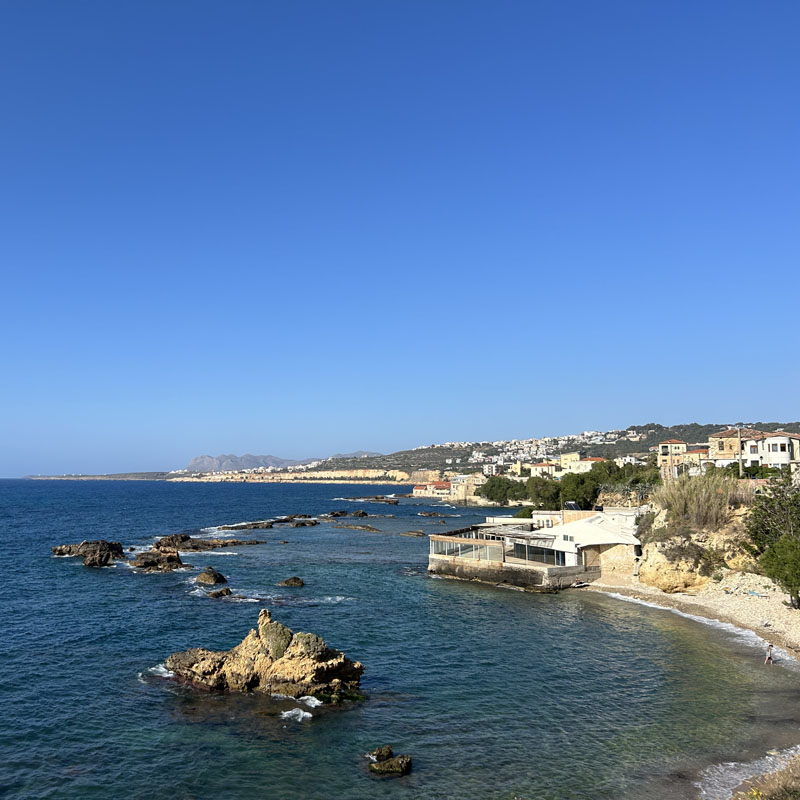 Sea Coast Current Rocks Sky Houses